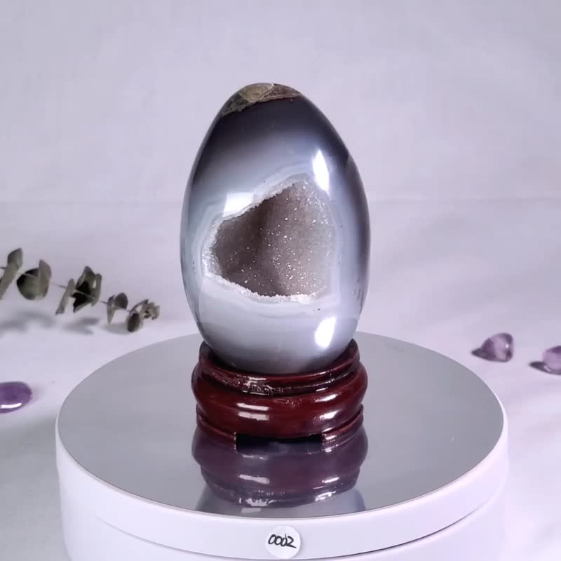 瑪瑙好運蛋 020356 - 擺飾/家飾品 - 水晶 多色
