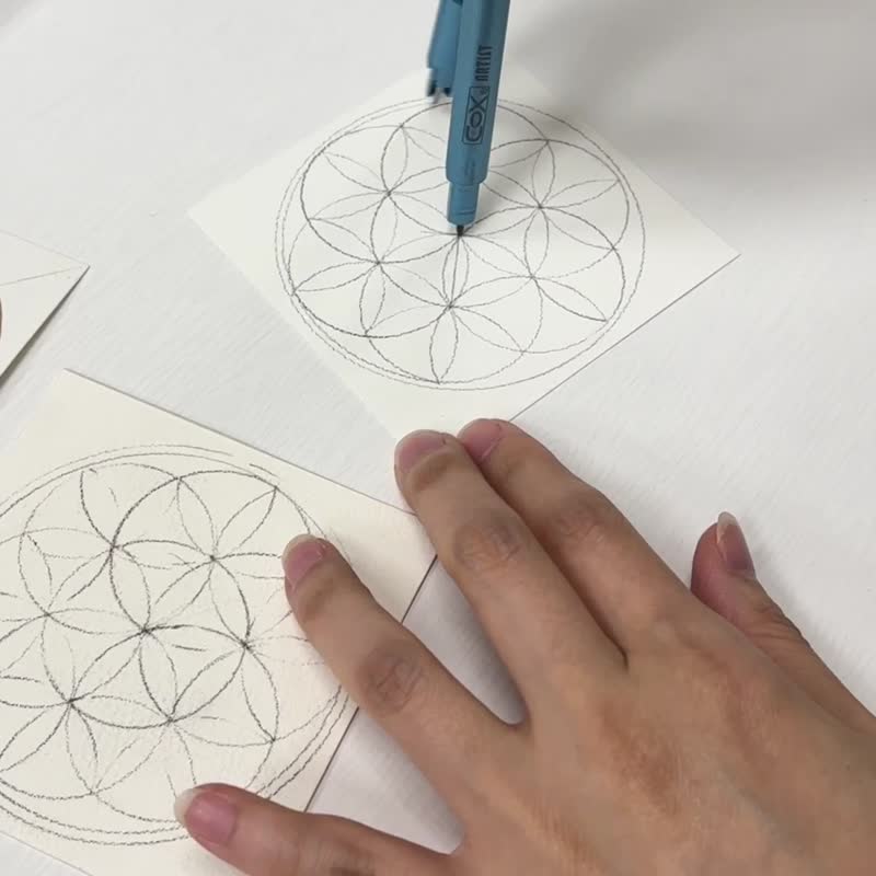 【掐絲琺瑯】景泰藍與生命之花_能量護身符體驗課 - 金工/飾品 - 玻璃 