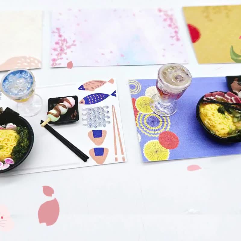 Pocket-Japanese ramen and grilled dumplings-includes 1 watt lamp - Other - Pottery 