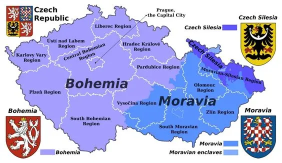 波希米亞 Bohemia 是為古中歐地名，位於古捷克地區西部。