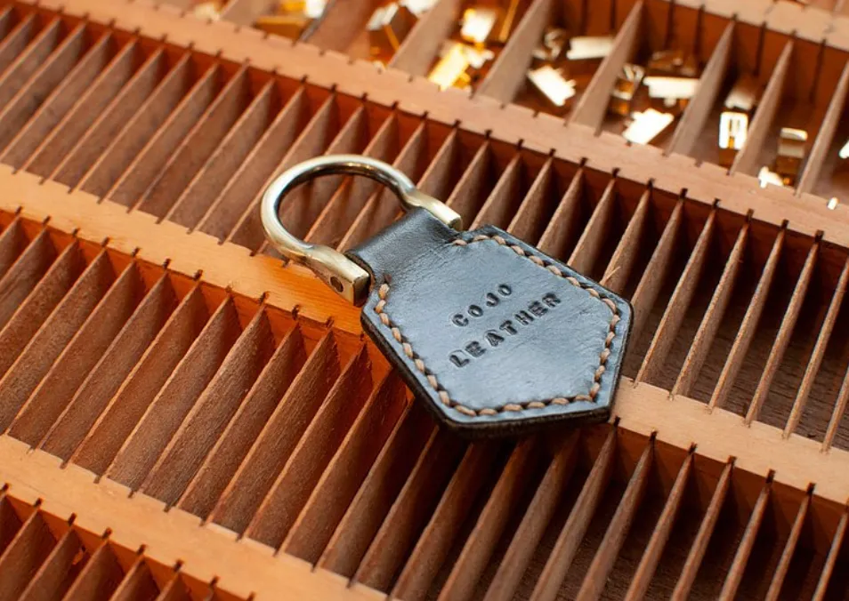 盾形皮革鑰匙圈 DIY 材料包