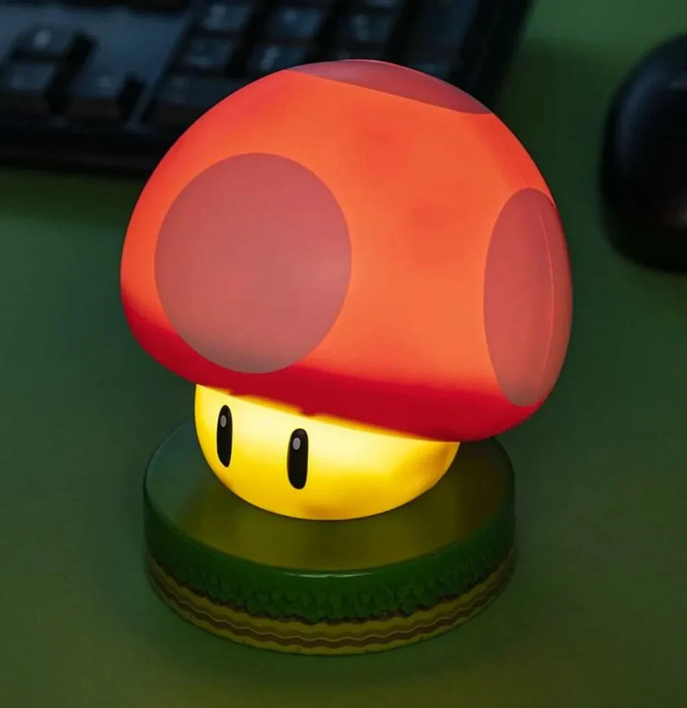 瑪利歐蘑菇 3D Icons 小夜燈（按上圖訂購）