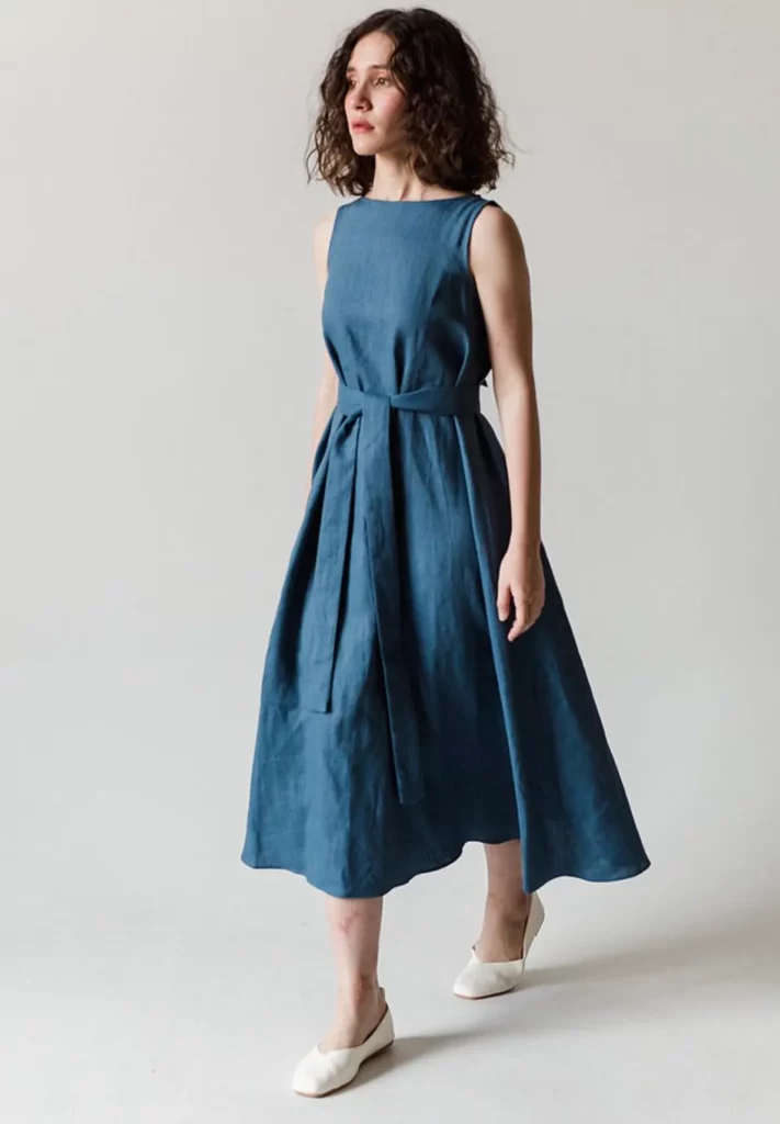 Linen dress（按上圖訂購）