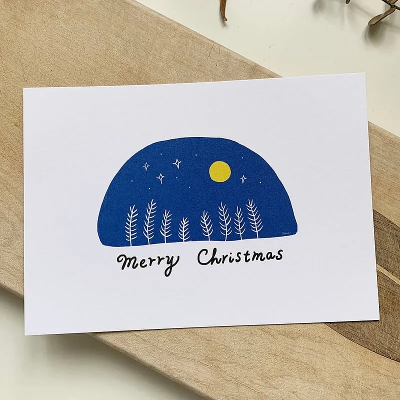 Merry Christmas是最常見的聖誕卡片內容