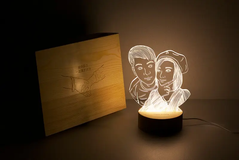 情侶禮物-客製化夜燈