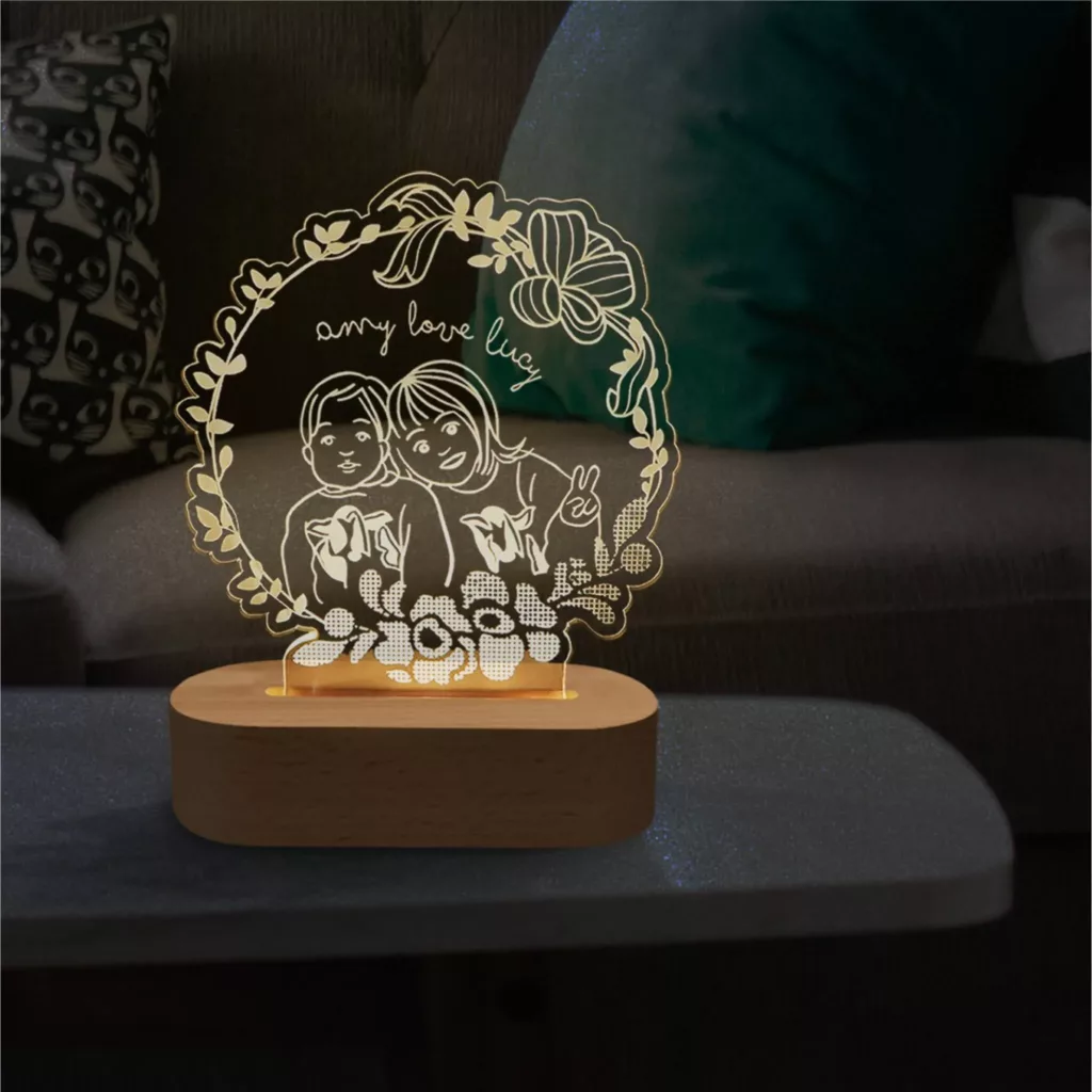 母親節禮物：INJOY 客製 3D 小夜燈