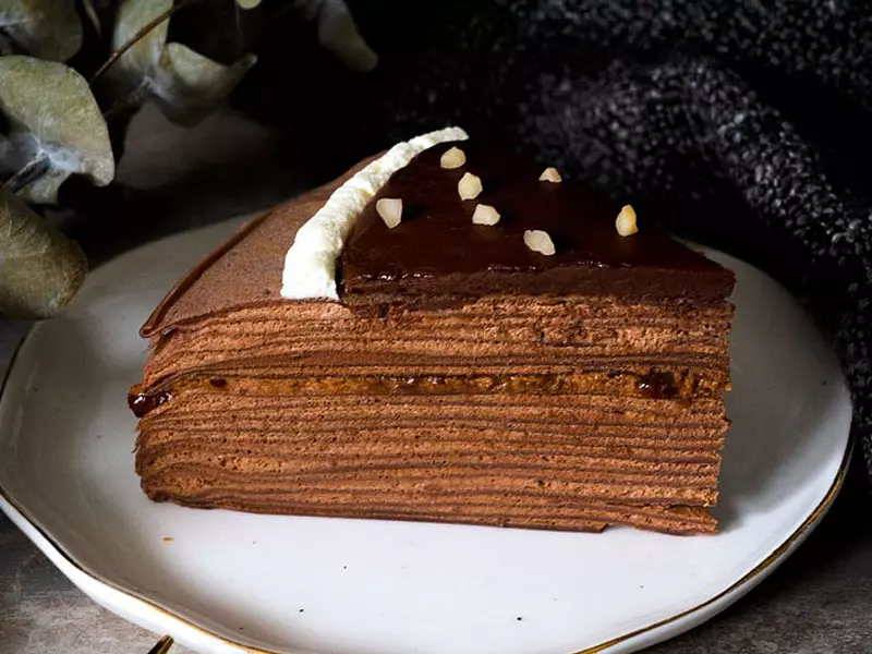 千層蛋糕推薦：巧克力千層蛋糕