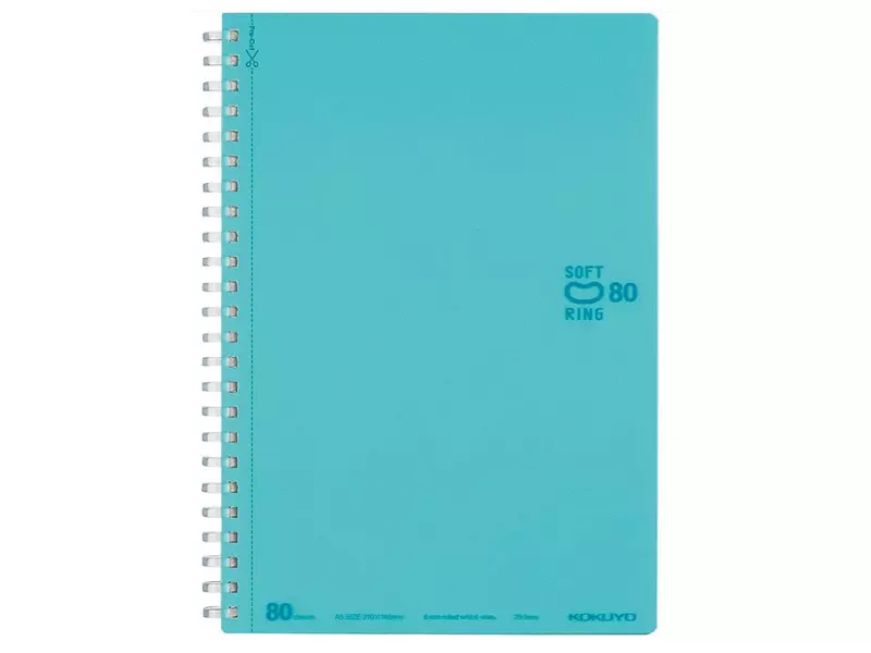 KOKUYO Soft 線圈點線筆記本 80 枚－A5－水藍