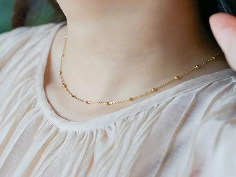 【Zuzu Jewelry】醫療鋼細緻圓珠項鍊