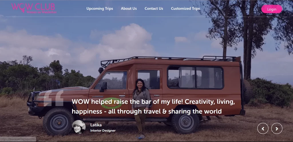 wow club ：印度女性旅遊探險團