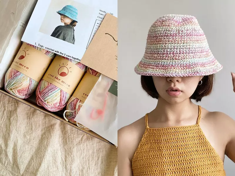 鉤針編織漁夫帽 DIY 材料包