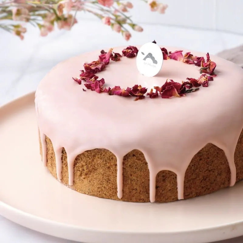 草莓玫瑰伯爵磅蛋糕