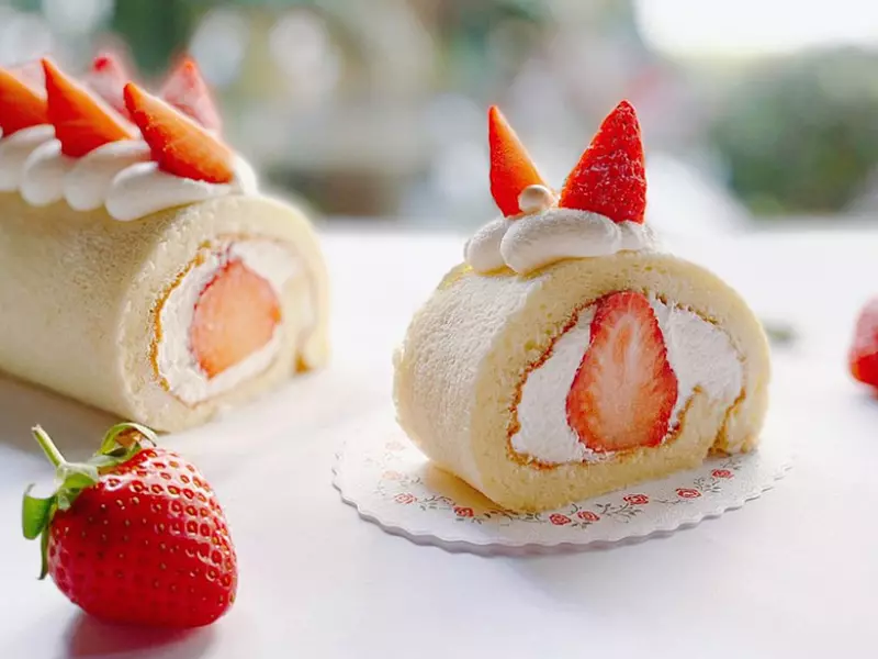 草莓季限定草莓蛋糕捲製作