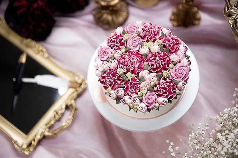 6吋玫瑰花蛋糕