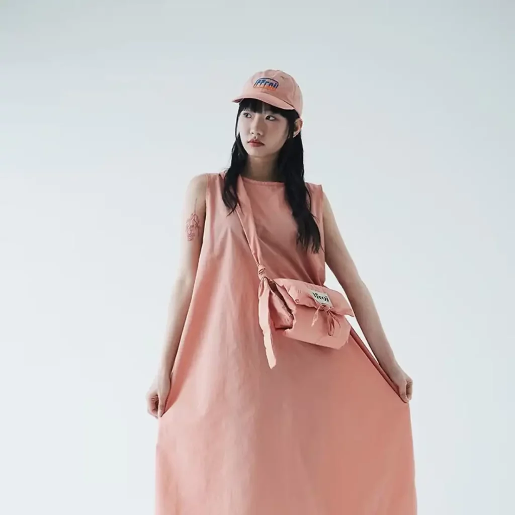 韓國小眾品牌包包：ffroi breeze pink肩背包