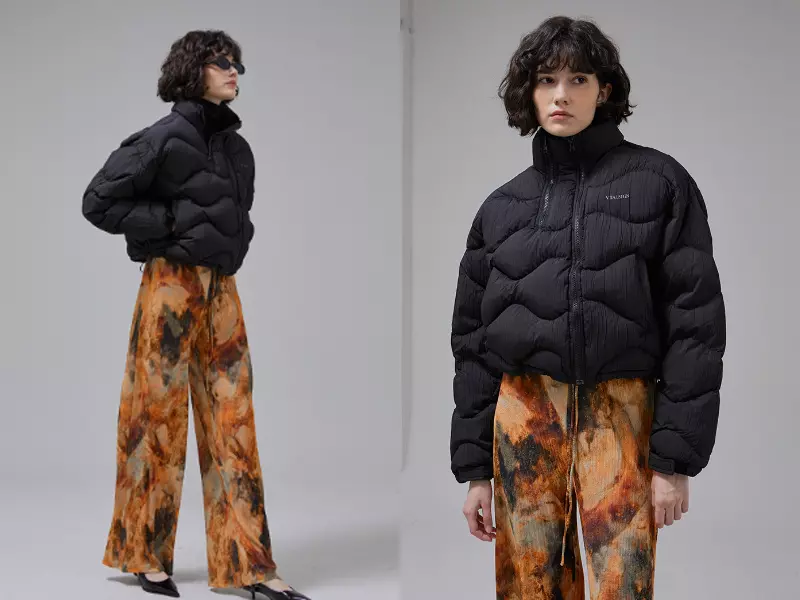 冬天穿搭 VITALSIGN Quilting Down Short Puffer Jacket