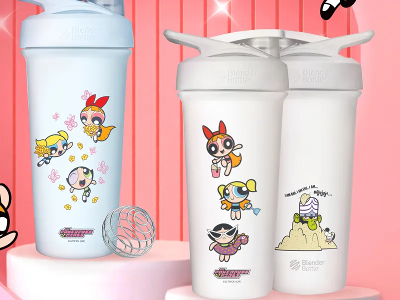 飛天小女警角色 Blender Bottle x Owala Strada Sleek 飛天小女警 不鏽鋼鎖扣式保溫隨行杯