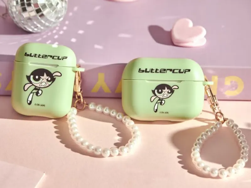 飛天小女警角色 TOXOXO 飛天小女警愛心光彩霧幻系列AirPods保護套-毛毛