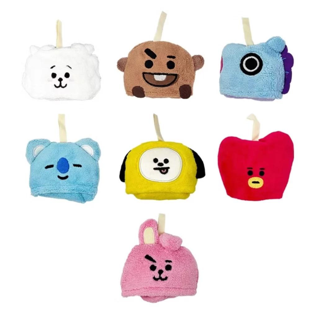 BT21角色：丸真今治BT21收納式擦手巾