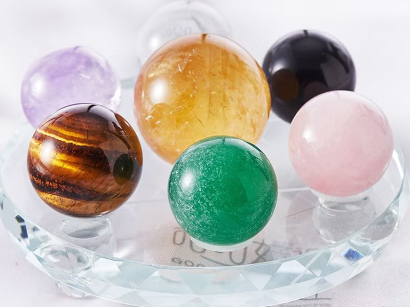 五行水晶 咕咕好運 天然五行水晶球七星陣