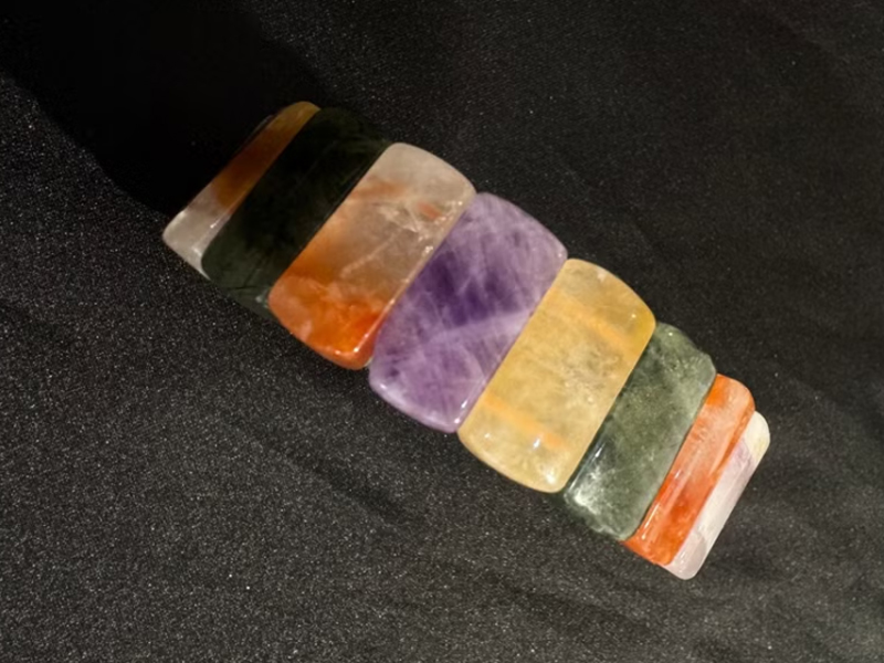 五行水晶 女巫彩寶 七脈輪五行手排