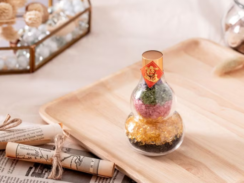 五行水晶 咕咕好運 招財進寶五行葫蘆擺飾