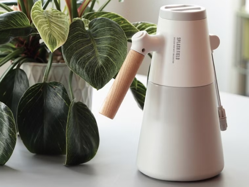 龜背芋照顧 SÜSS Living生活良品 日本 Magnets 簡約木柄電動澆花澆水