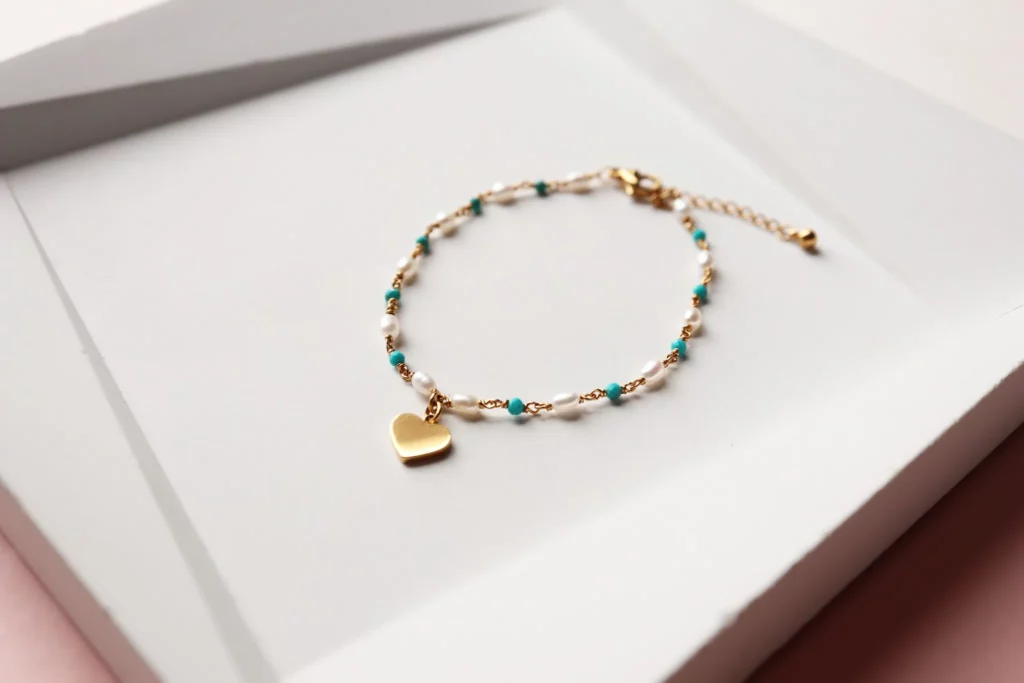 綠松石 Miestilo 綠松石珍珠手鍊