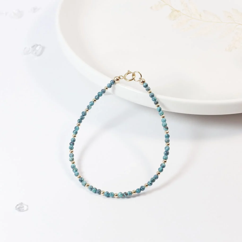 綠松石 MOSINA ACCESSORIES 綠松石美國14KGF極細手鍊