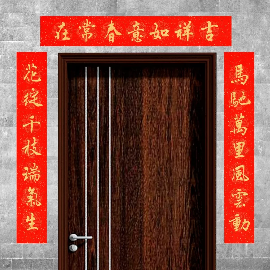 春聯貼法：Timestone Goods 石代 【2026馬年春聯】客製化手寫七言春聯