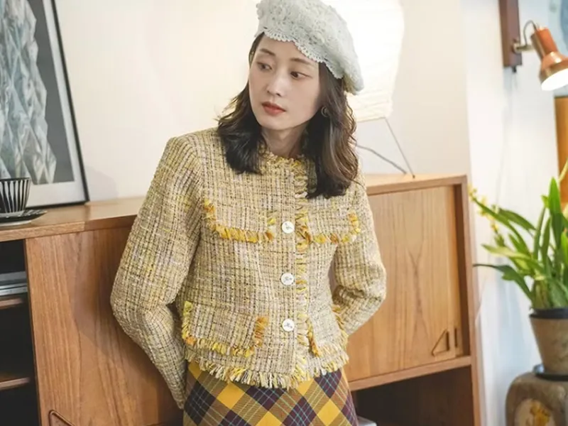 尾牙穿搭 Mauve Studio 法式小香風外套